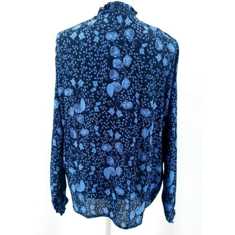 ANTHROPOLOGIE NUMPH Floral Flowy High Neck Shirt - Picture 6 of 8